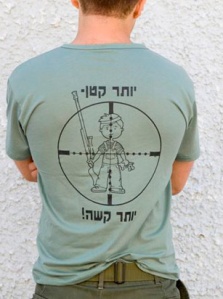 IDF shirt - celebrating killing children
