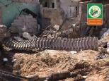 Track from Jewish military vehicle destroyed by al-Qassam
