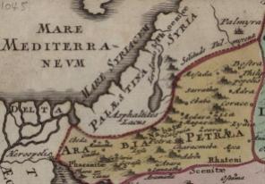 1045 AD Map of Palestine