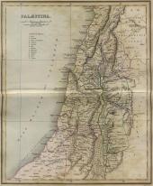 1849 Map of Palestine - A Classical Atlas - ancient geography by Alexander G Findlay